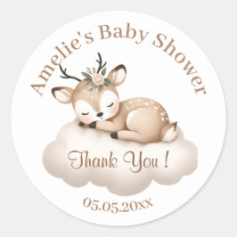 Niedliche Kleine Schlafkleiderobe Kinderdusche Dan Runder Aufkleber