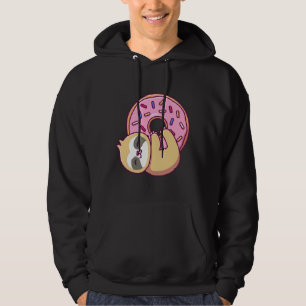 Niedliche kleine Schlampe, die einen Donut 57 umar Hoodie