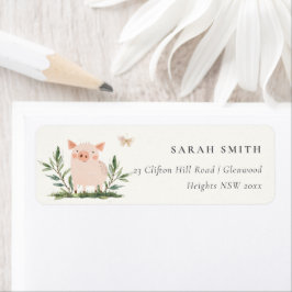 Niedliche kleine Schweine-Kinder-Bauernhof Schwein