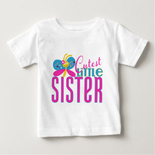 Niedliche kleine Schwester - Schmetterling Baby T-shirt