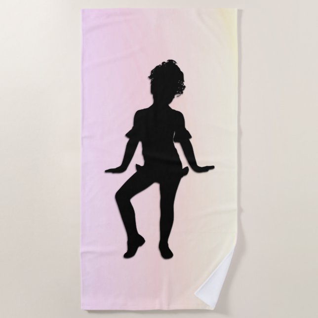 Niedliche Kleine Tänzerin Mellow Strandtuch (Vorderseite)