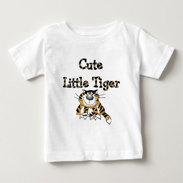 Niedliche kleine Tiger-T-Shirts und Geschenke Baby T-shirt (Vorderseite)