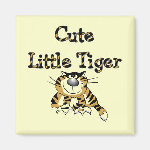 Niedliche kleine Tiger-T-Shirts und Geschenke Magnet