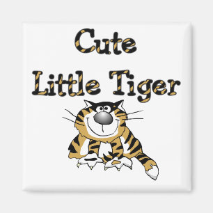 Niedliche kleine Tiger-T-Shirts und Geschenke Magnet