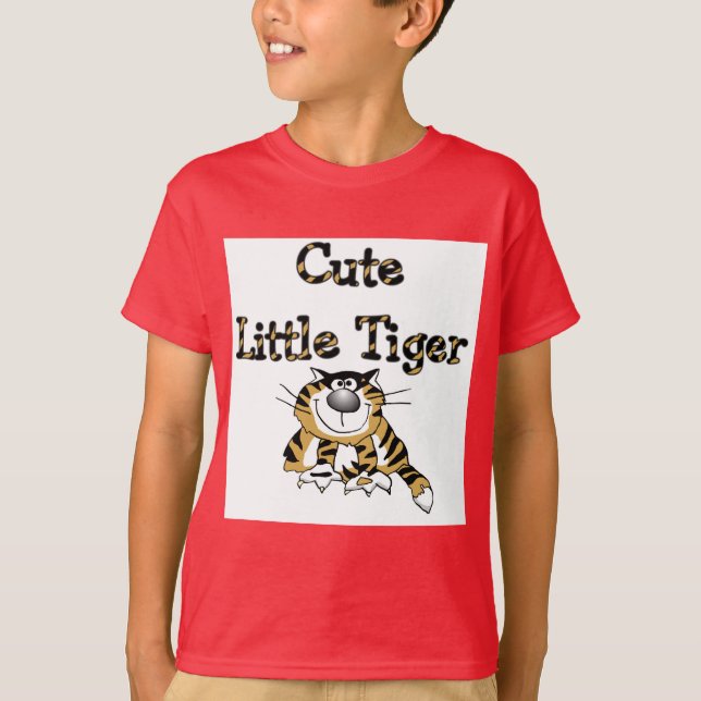 Niedliche kleine Tiger-T-Shirts und Geschenke T-Shirt (Vorderseite)