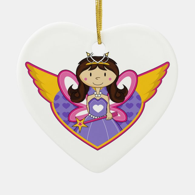 Niedliche kleine verzauberte Prinzessin Ornament (Vorne)