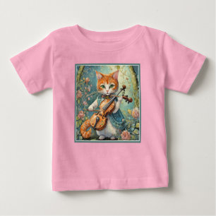 Niedliche Kleine Violine Baby T-shirt