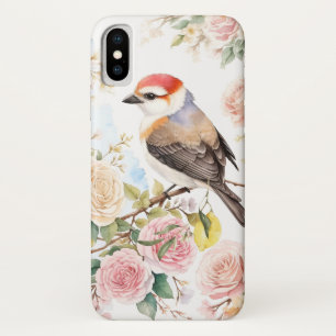 Niedliche kleine Vögel und bunte Blume Case-Mate iPhone Hülle