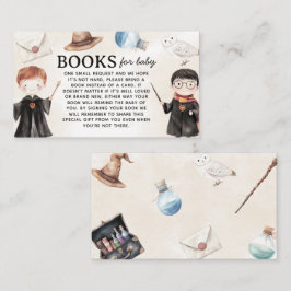 Niedliche kleine Wizard-Bücher für die Babyverpack Begleitkarte