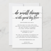 Niedliche Kleinigkeiten Große Hochzeit mit großer 