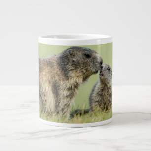 Niedliche Kleintiere   Alpenmarmot Jumbo-Tasse