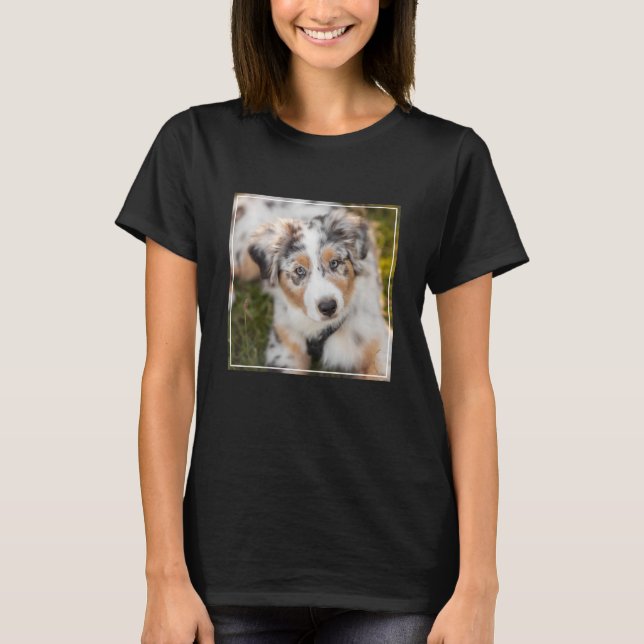 Niedliche Kleintiere | Australian Shepherd Puppy T-Shirt (Vorderseite)