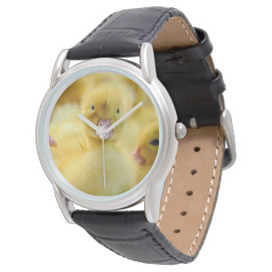 Niedliche Kleintiere   Baby Duck Group Armbanduhr