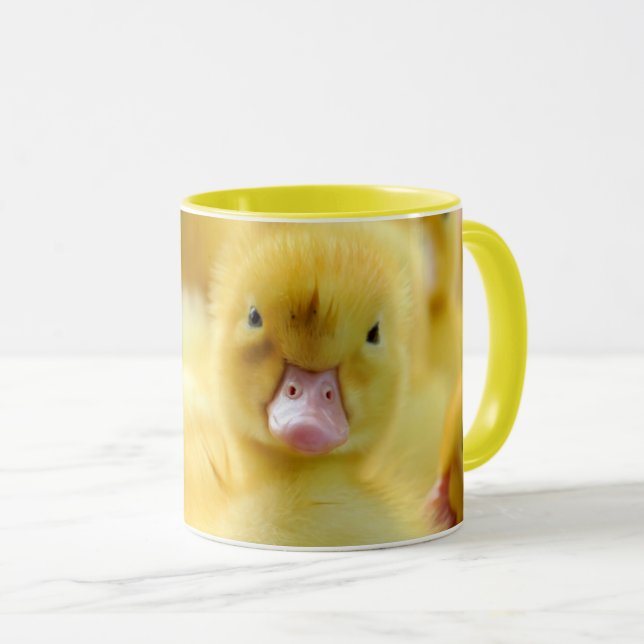 Niedliche Kleintiere | Baby Duck Group Tasse (VorderseiteRechts)