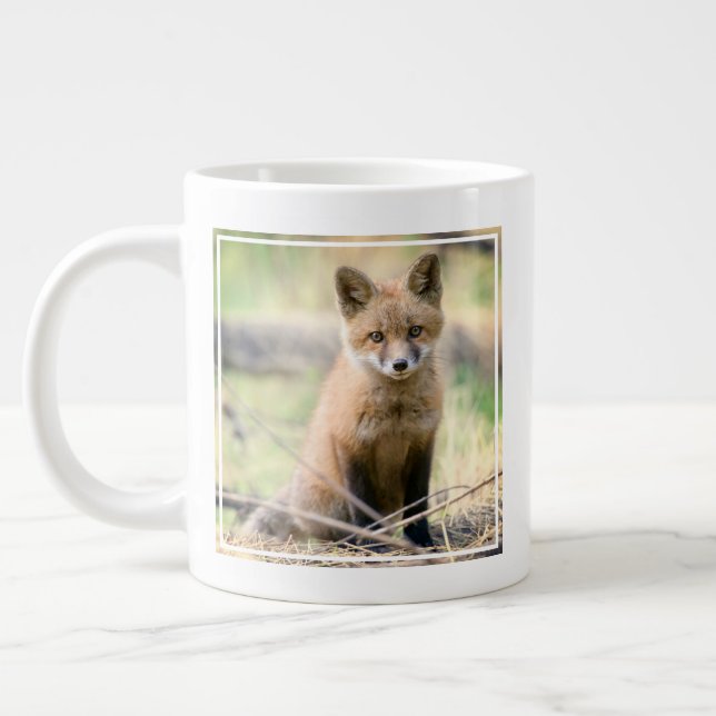 Niedliche Kleintiere | Baby Fox Jumbo-Tasse (Links)
