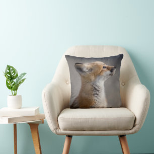 Niedliche Kleintiere   Baby Fox Portrait Kissen