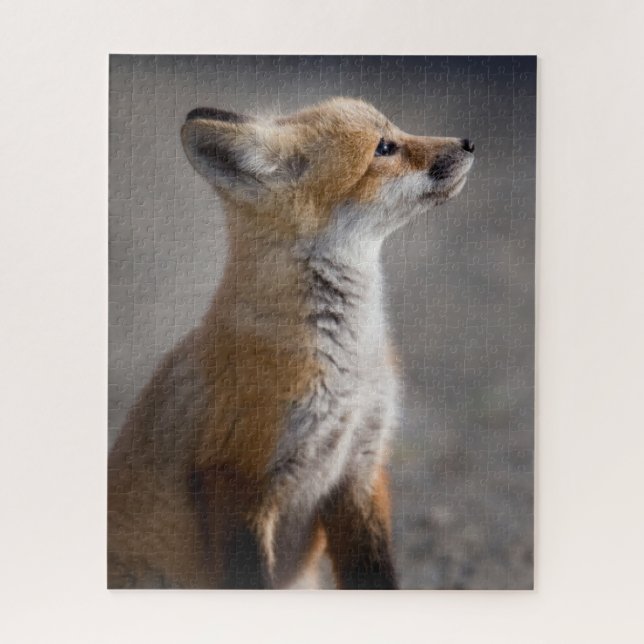 Niedliche Kleintiere | Baby Fox Portrait Puzzle (Vertikal)