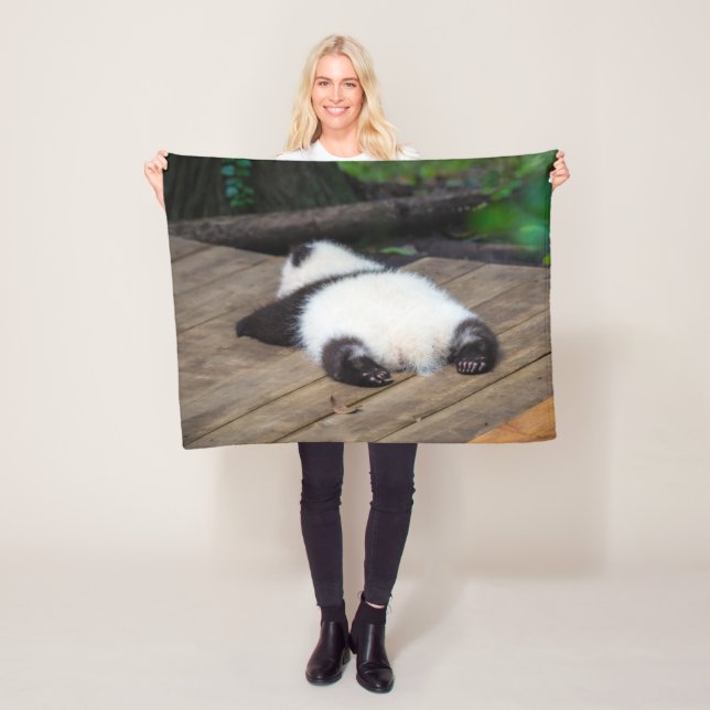 Niedliche Kleintiere | Baby Giant Panda Schlafen Fleecedecke (Beispiel)
