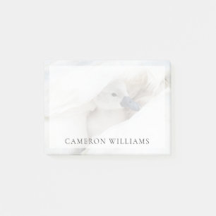 Niedliche Kleintiere   Baby Mute Swan Post-it Klebezettel