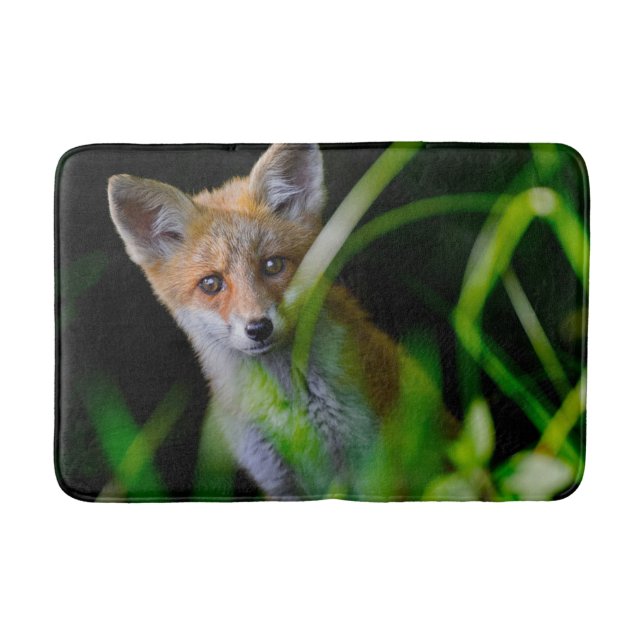Niedliche Kleintiere | Baby Red Fox Badematte (Vorderseite)