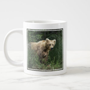 Niedliche Kleintiere   Bear Mama Bear & Ihre Cubs Jumbo-Tasse