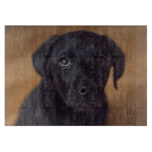 Niedliche Kleintiere Black Labrador Puppy Schneidebrett