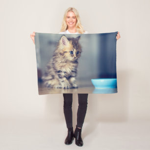 Niedliche Kleintiere   Blaues mit Augen Perserkätz Fleecedecke