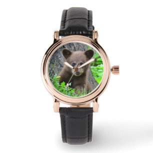Niedliche Kleintiere   Braunbärenkuppe Armbanduhr