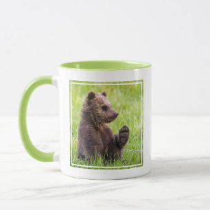 Niedliche Kleintiere Braune Bärenwölfe Tasse