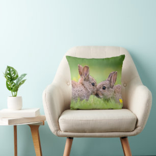 Niedliche Kleintiere Bunny Kiss Kissen