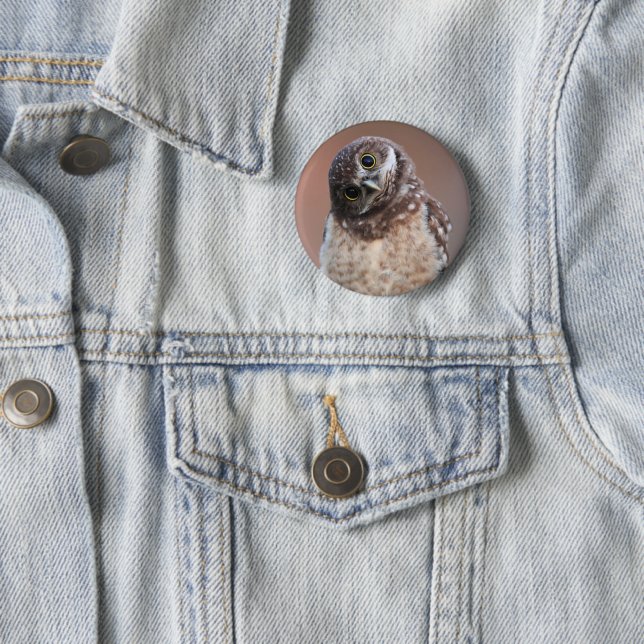 Niedliche Kleintiere | Burning Owl Owlet Button (Beispiel)