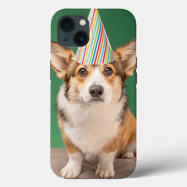 Niedliche Kleintiere | Corgi Birthday Welppy Case-Mate iPhone Hülle (Rückseite)
