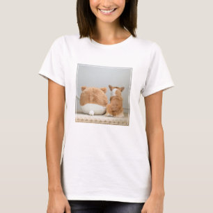 Niedliche Kleintiere   Corgi & Plush Puppy T-Shirt