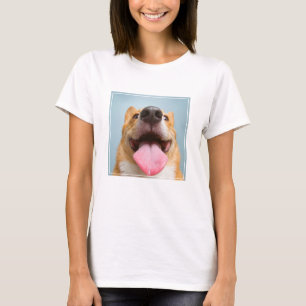 Niedliche Kleintiere Corgi Tongue T-Shirt