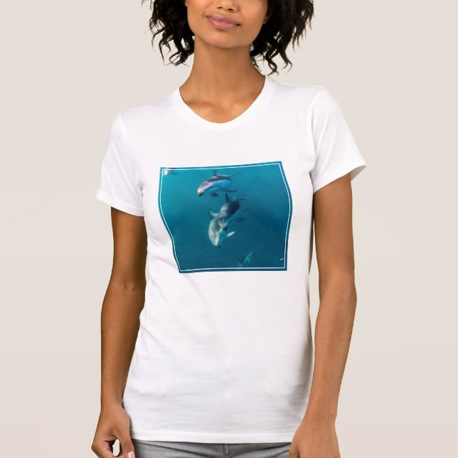 Niedliche Kleintiere | Dolphin-Familie T-Shirt (Vorderseite)