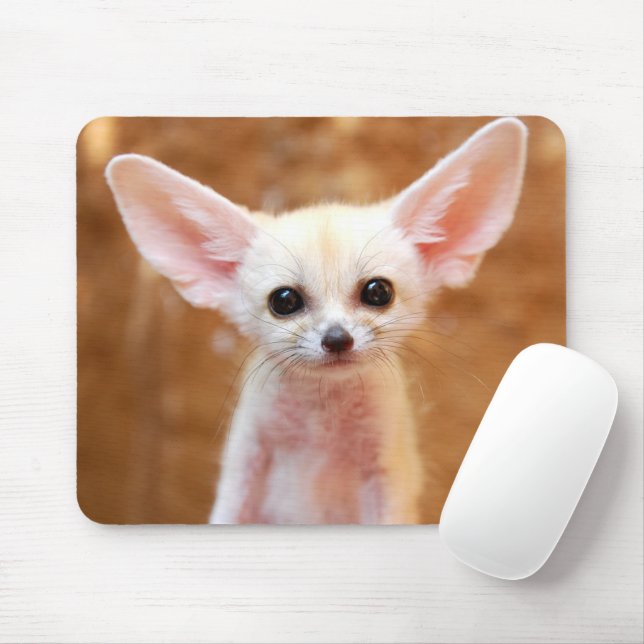 Niedliche Kleintiere | Fennec Fox Mousepad (Mit Mouse)