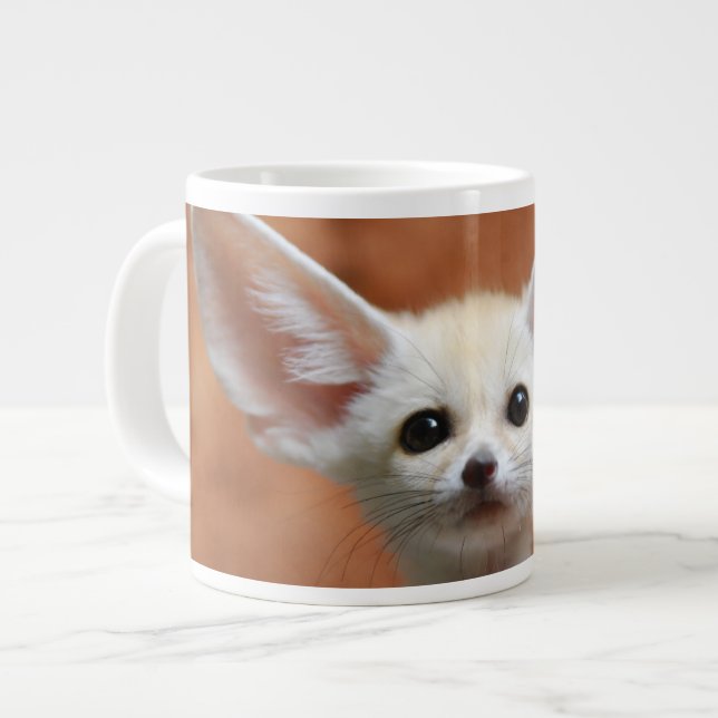 Niedliche Kleintiere | Fennec Fox Pup Jumbo-Tasse (Vorderseite Links)