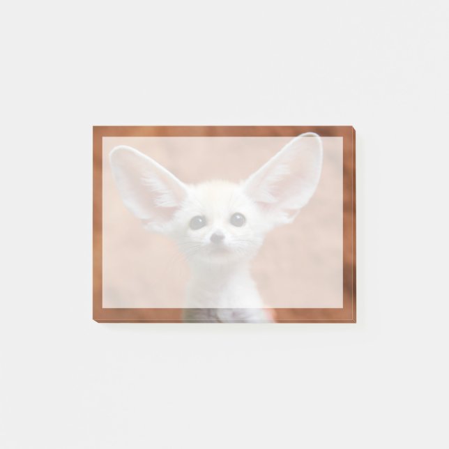 Niedliche Kleintiere | Fennec Fox Pup Post-it Klebezettel (Vorderseite)