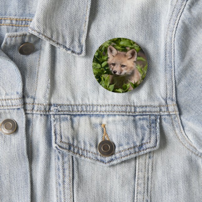 Niedliche Kleintiere | Fox-Kit Button (Beispiel)