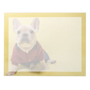 Niedliche Kleintiere   Französischer Bulldog Dress Notizblock