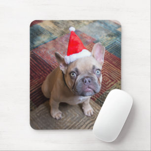 Niedliche Kleintiere   French Bulldog Christmas Mousepad