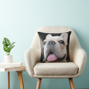 Niedliche Kleintiere French Bulldog Face Kissen