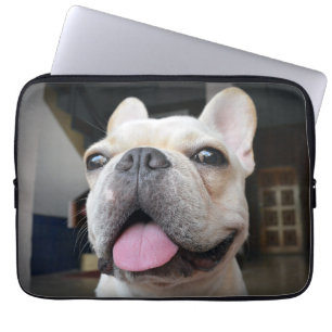 Niedliche Kleintiere   French Bulldog Face Laptopschutzhülle