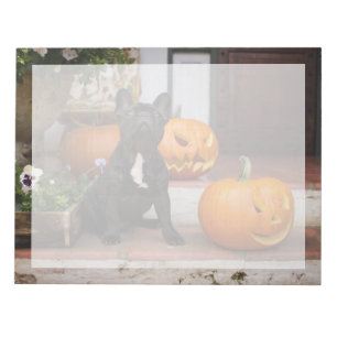 Niedliche Kleintiere   French Bulldog Halloween Notizblock