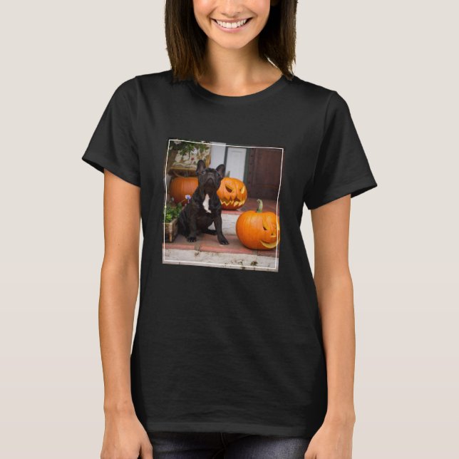 Niedliche Kleintiere | French Bulldog Halloween T-Shirt (Vorderseite)