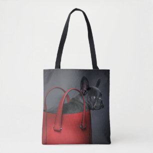 Niedliche Kleintiere French Bulldog Red Hand Bag