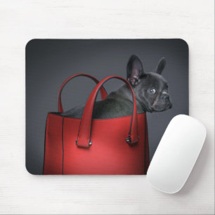 Niedliche Kleintiere   French Bulldog Red Hand Bag Mousepad