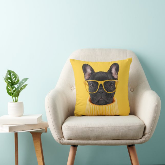 Niedliche Kleintiere | French Bulldog-Sonnenbrille Kissen (Stuhl )