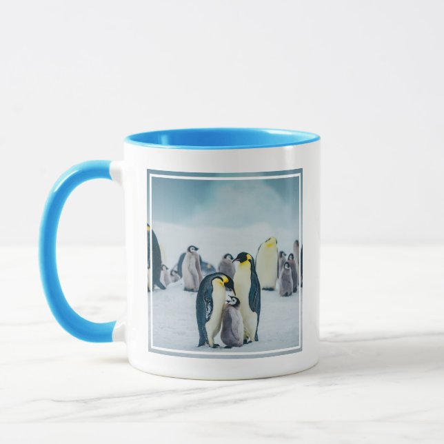 Niedliche Kleintiere | Fütternd Baby Pinguin Tasse (Links)