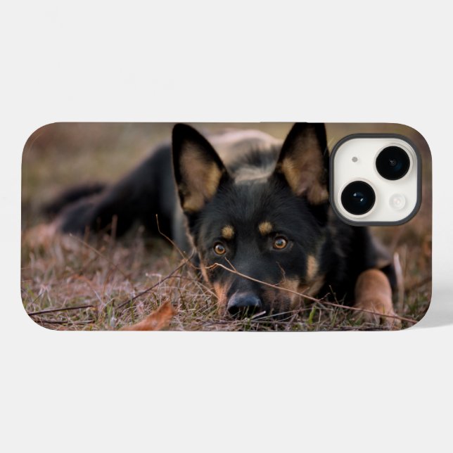 Niedliche Kleintiere | German Shepherd Puppy Case-Mate iPhone Hülle (Rückseite (Horizontal))
